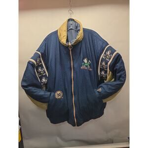 Vintage Pro Player Notre Dame Fighting Irish Reversible Jacket Coat - Size 2XL